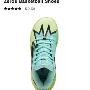 Kids Basketball Shoes - Mint Green and Black